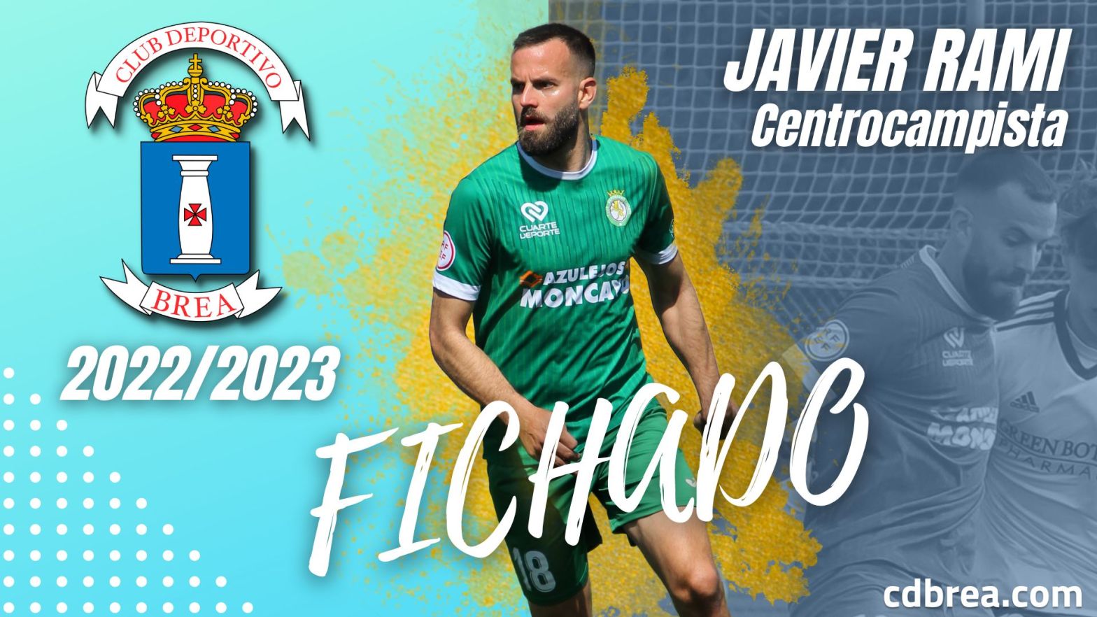 Bienvenida a Javi Rami como nuevo jugador del CD Brea