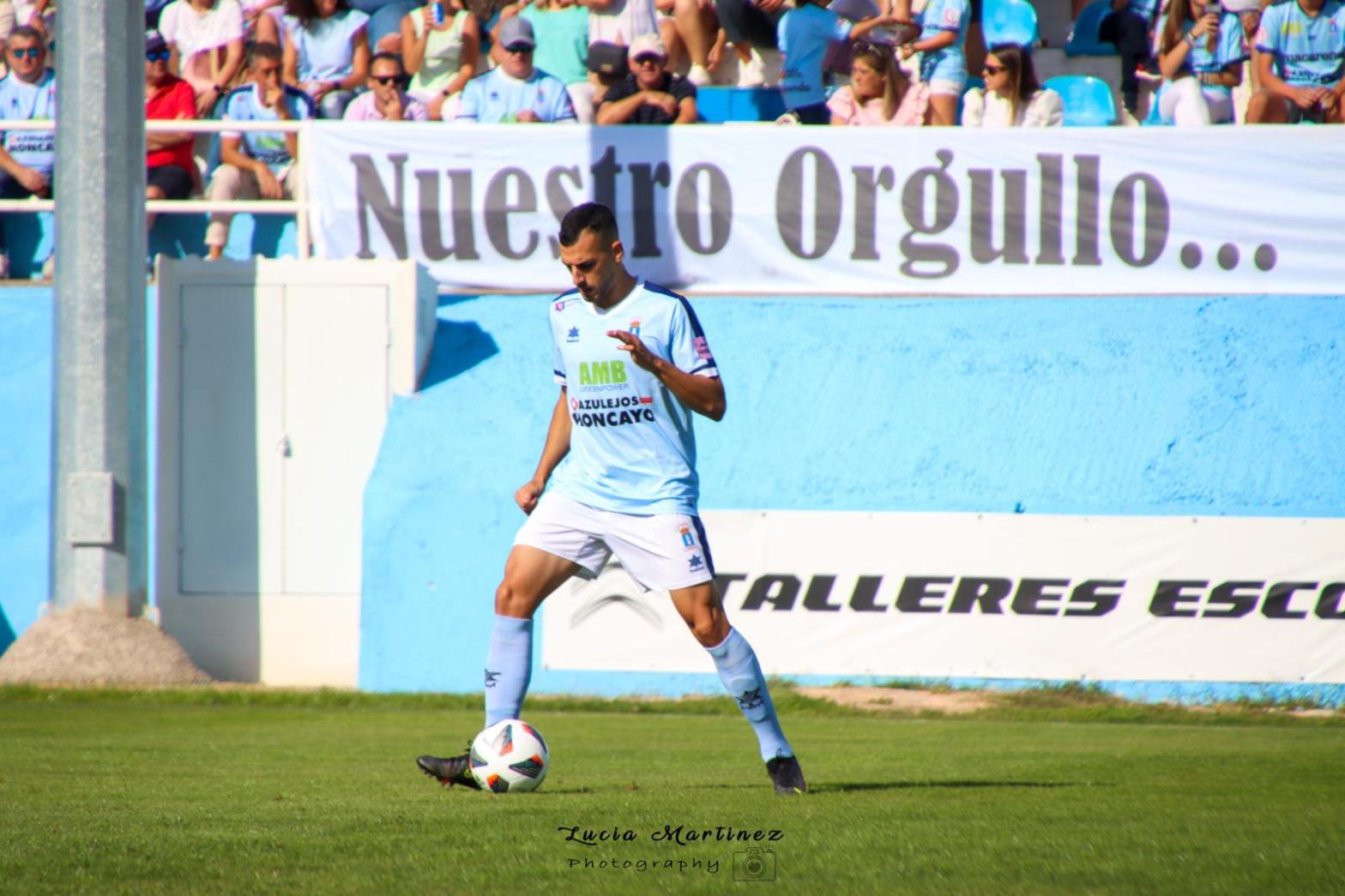 Nacho Uche, durante el partido de liga ante el Alavés B