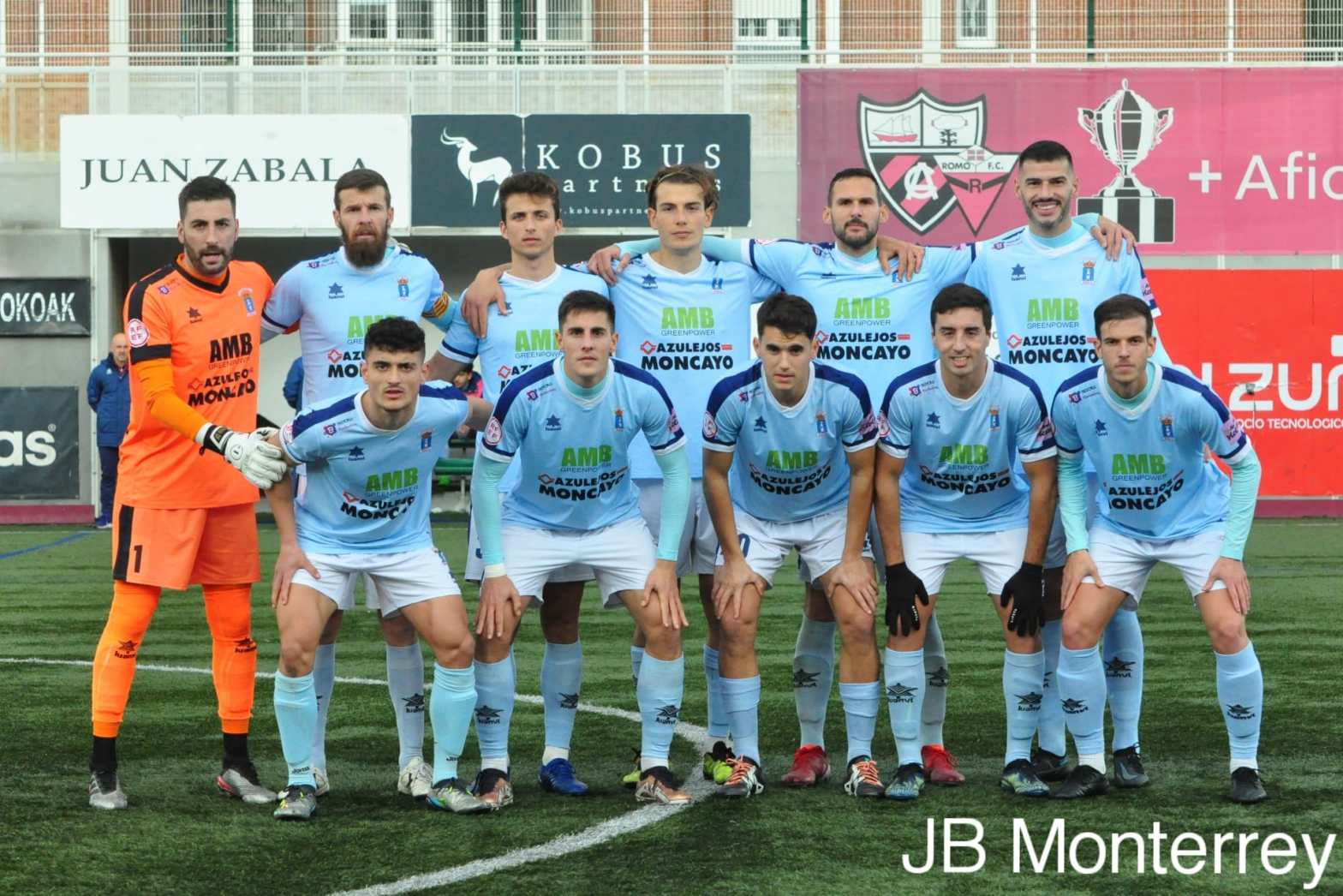 Once titular del CD Brea ante el Arenas Club
