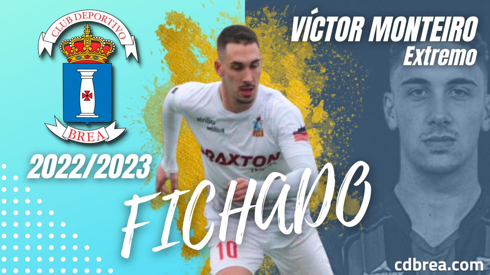 Víctor Monteiro, nuevo jugador del CD Brea