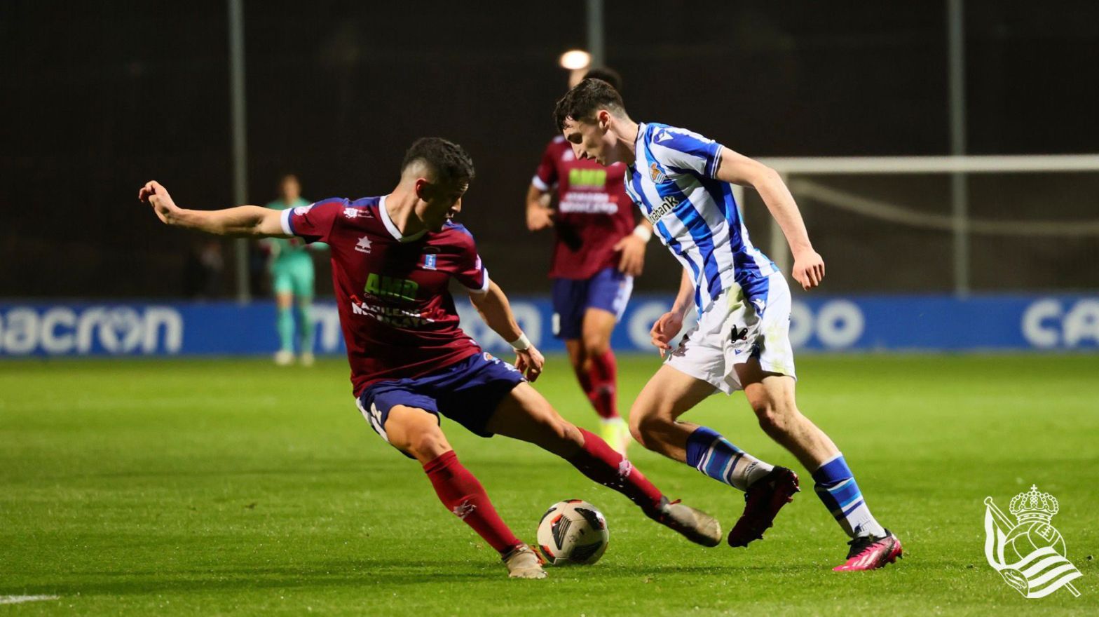 Imagen del partido entre la Real Sociedad C y el CD Brea disputado en Zubieta