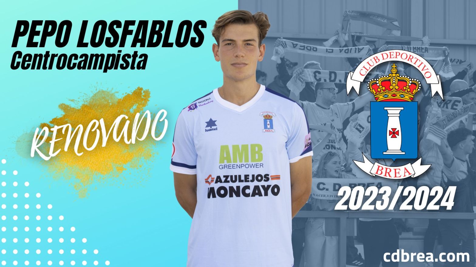 Pepo Losfablos renueva con el CD Brea hasta 2024