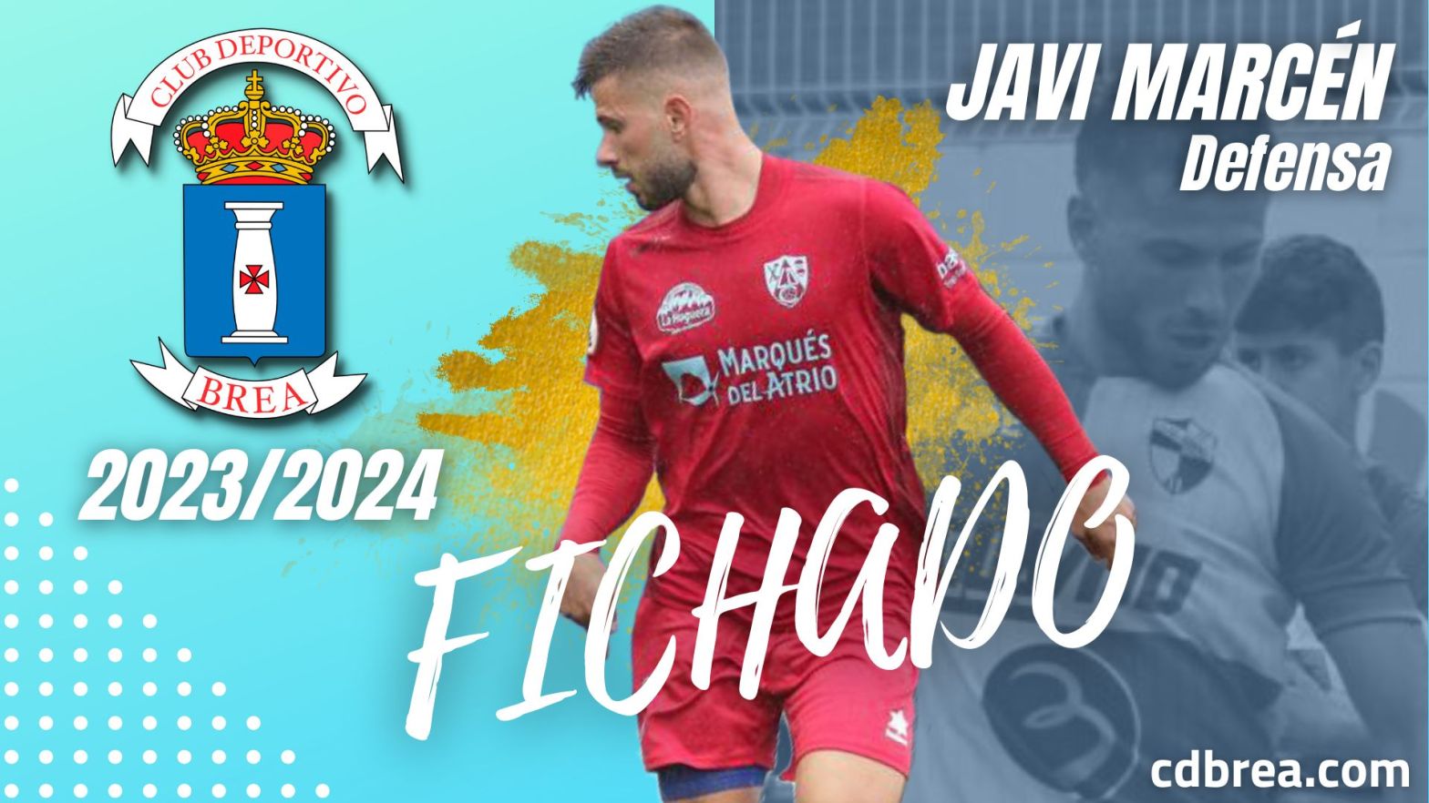 Javi Marcén, nuevo jugador del CD Brea