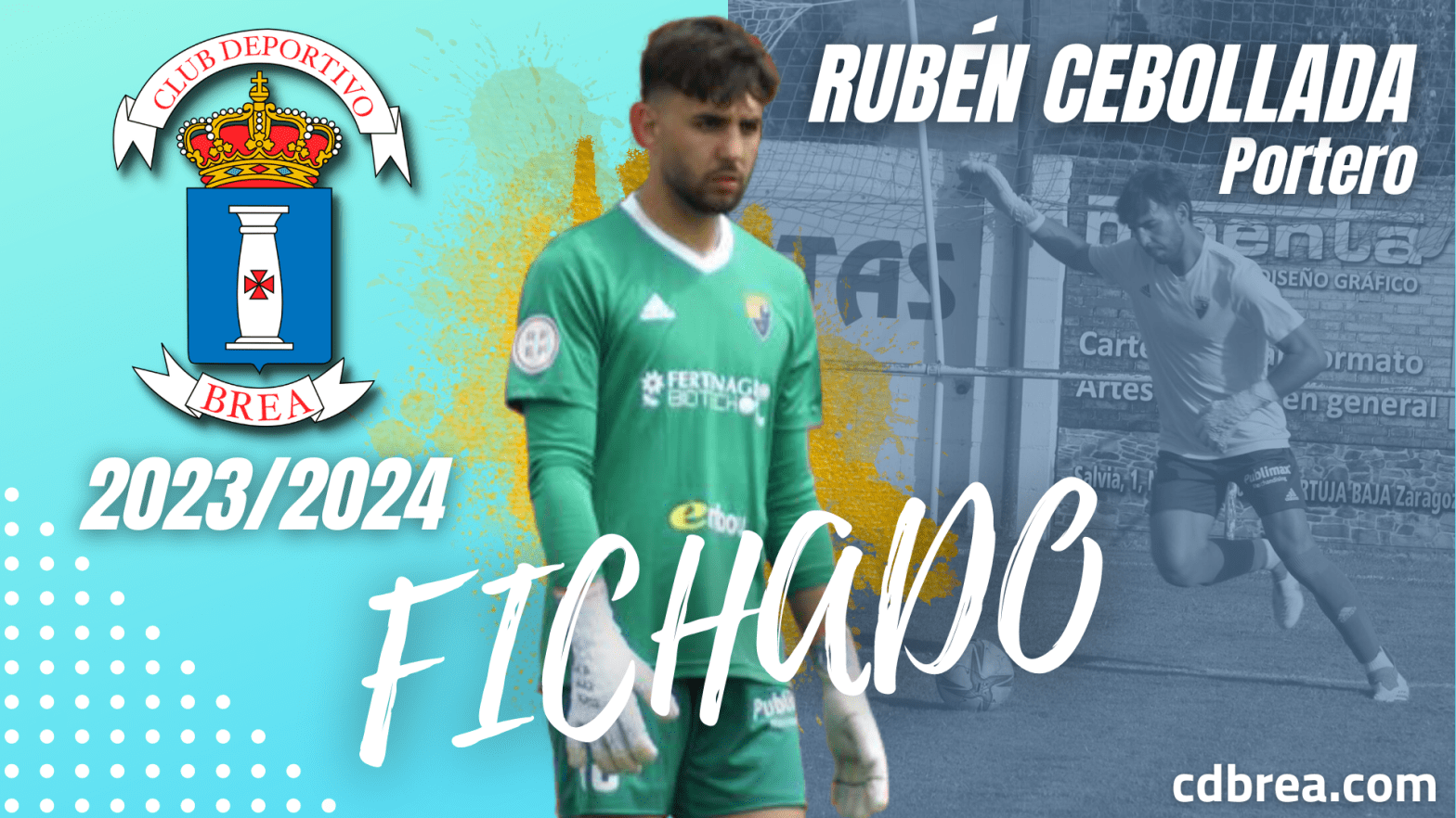 Rubén Cebollada, nuevo portero del CD Brea