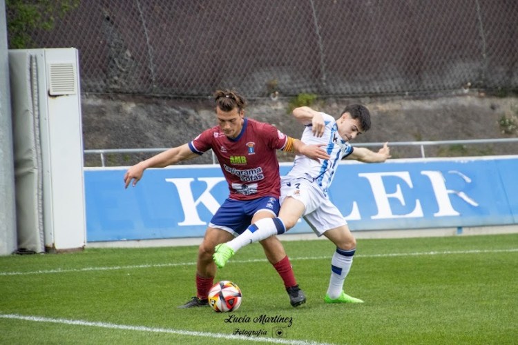 Pepo Losfablos, durante un partido con el CD Brea